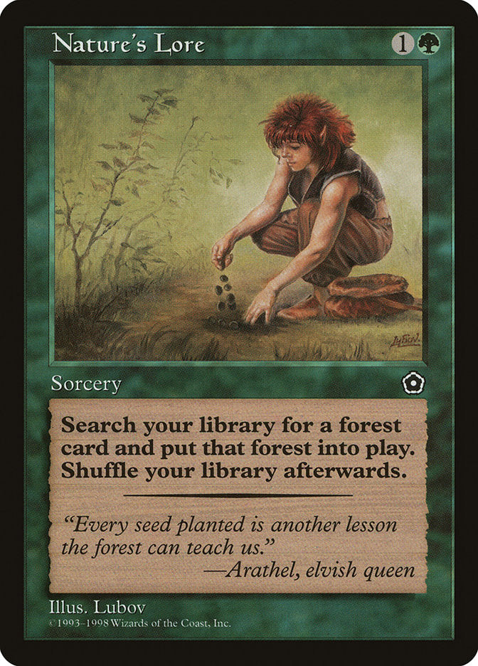 Nature's Lore [Portal Second Age] Magic: The Gathering