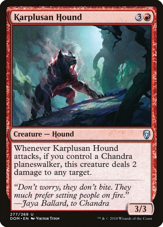 Karplusan Hound [Dominaria] Magic: The Gathering