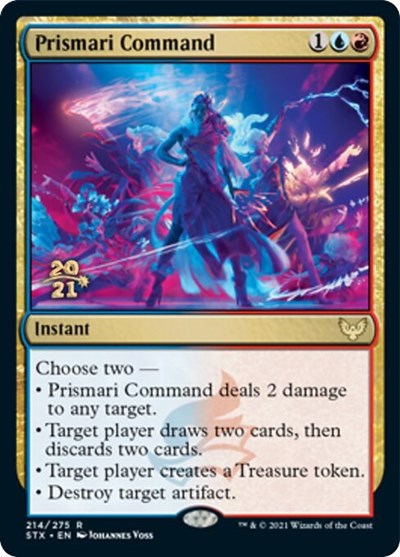Prismari Command [Strixhaven: School of Mages Prerelease Promos] Magic: The Gathering