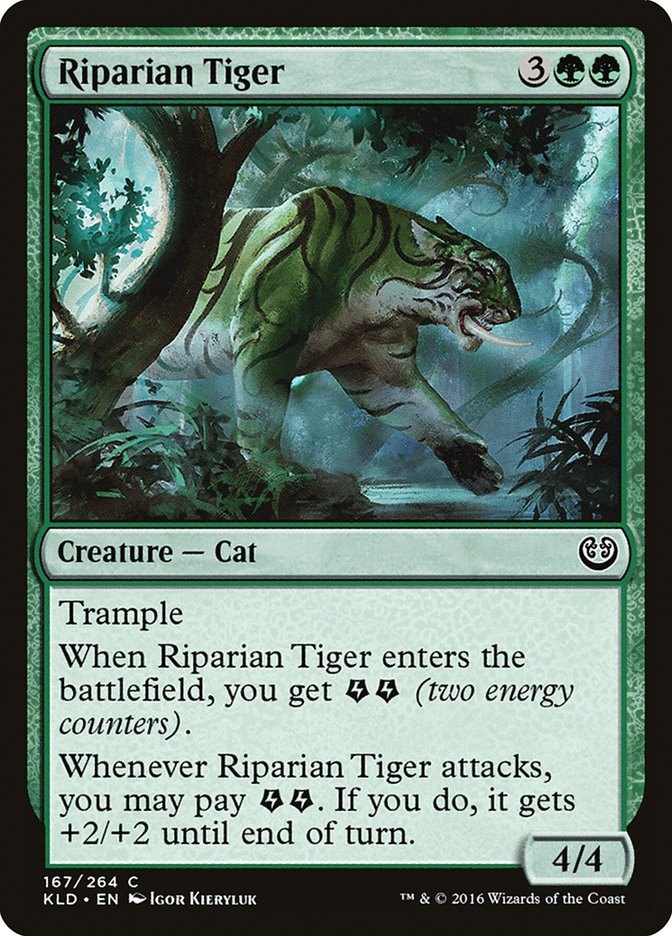 Riparian Tiger [Kaladesh] Magic: The Gathering
