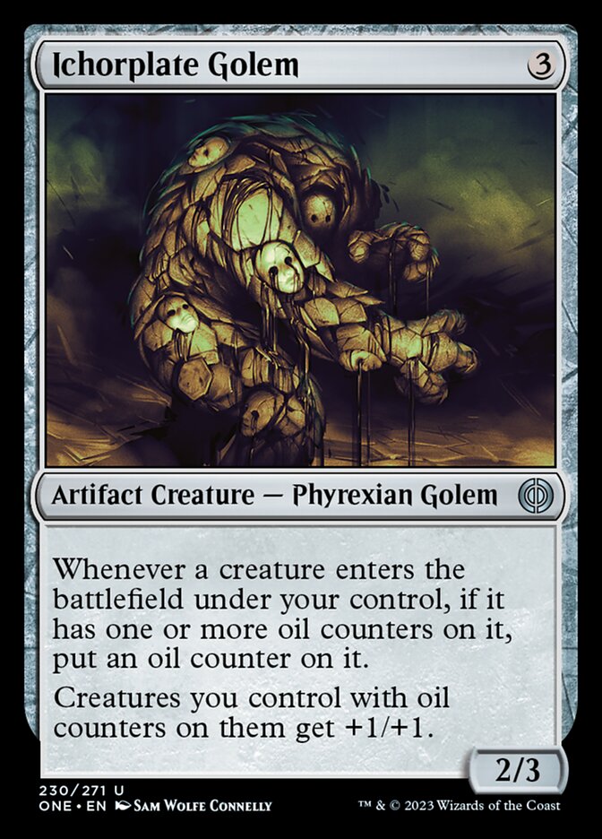 Ichorplate Golem [Phyrexia: All Will Be One] Magic: The Gathering