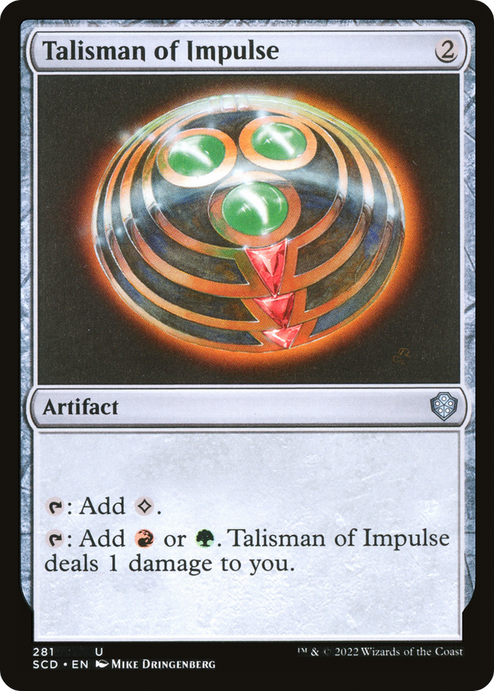 Talisman of Impulse [Starter Commander Decks] Magic: The Gathering