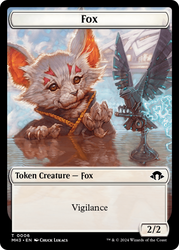Servo // Fox Double-Sided Token [Modern Horizons 3 Tokens] Magic: The Gathering