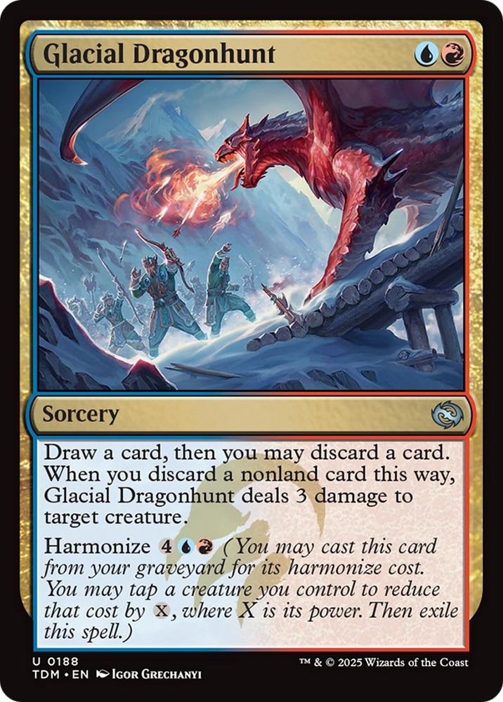 Glacial Dragonhunt [Tarkir: Dragonstorm] Magic: The Gathering