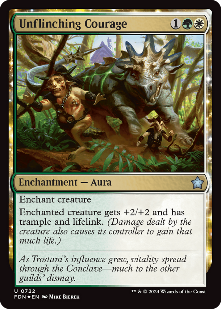 Unflinching Courage [Foundations] Magic: The Gathering
