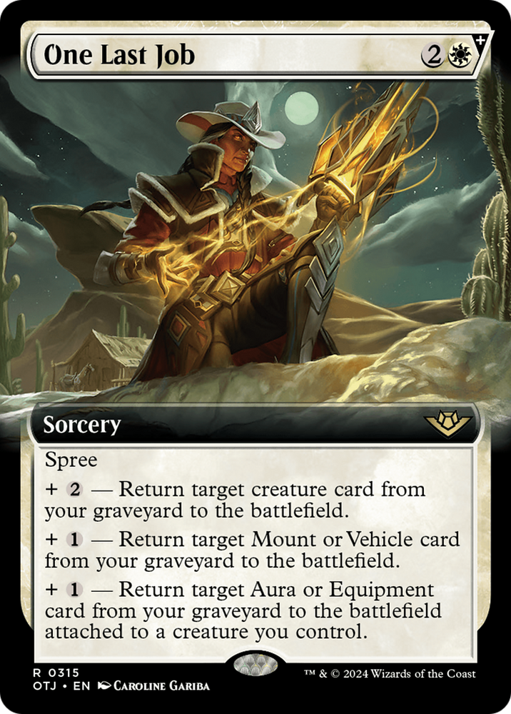 One Last Job (Extended Art) [Outlaws of Thunder Junction] Magic: The Gathering