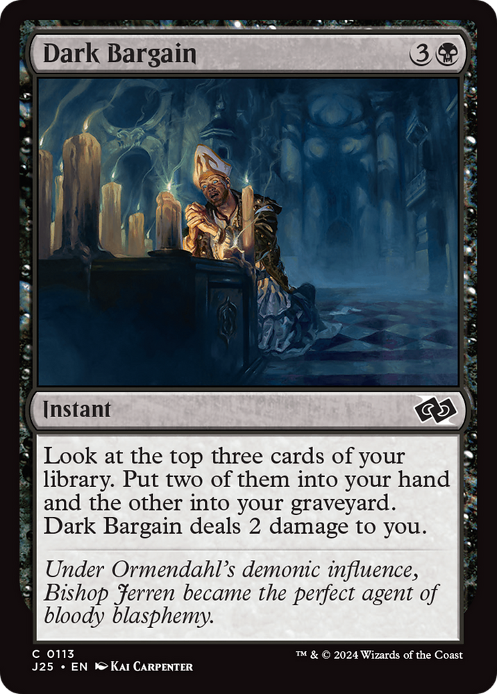 Dark Bargain [Foundations Jumpstart] Magic: The Gathering