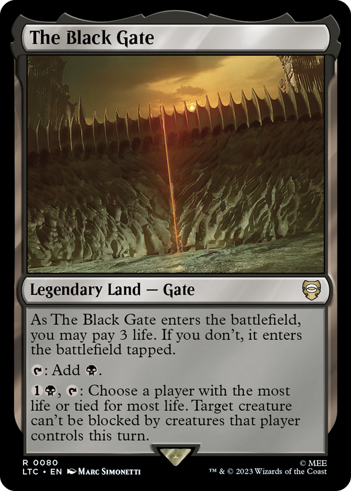 The Black Gate [The Lord of the Rings: Tales of Middle-Earth Commander] Magic: The Gathering