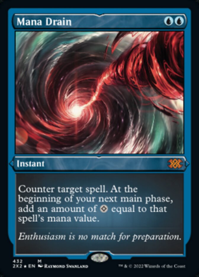 Mana Drain (Foil Etched) [Double Masters 2022] Magic: The Gathering