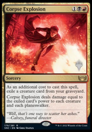 Corpse Explosion (Promo Pack) [Streets of New Capenna Promos] Magic: The Gathering