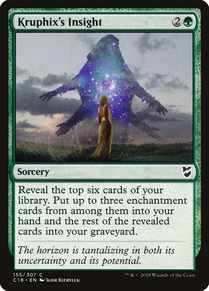 Kruphix's Insight [Commander 2018] Magic: The Gathering