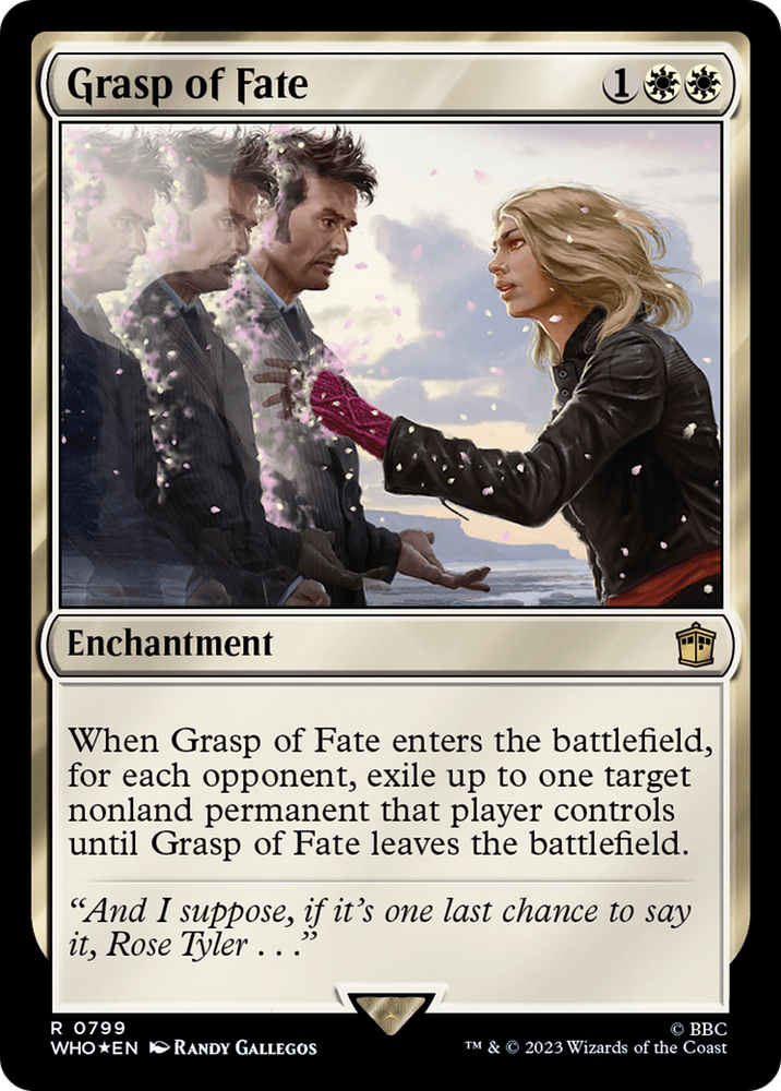 Grasp of Fate (Surge Foil) [Doctor Who] Magic: The Gathering