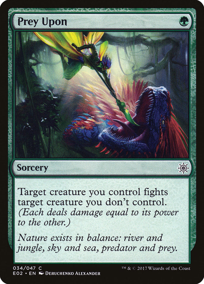 Prey Upon [Explorers of Ixalan] Magic: The Gathering