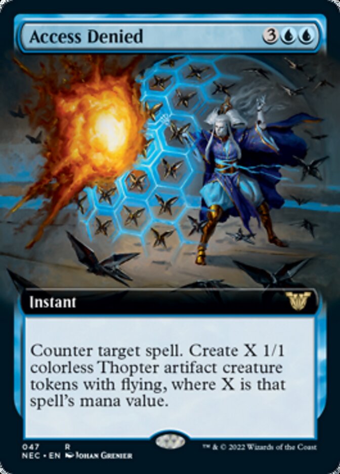 Access Denied (Extended Art) [Kamigawa: Neon Dynasty Commander] Magic: The Gathering