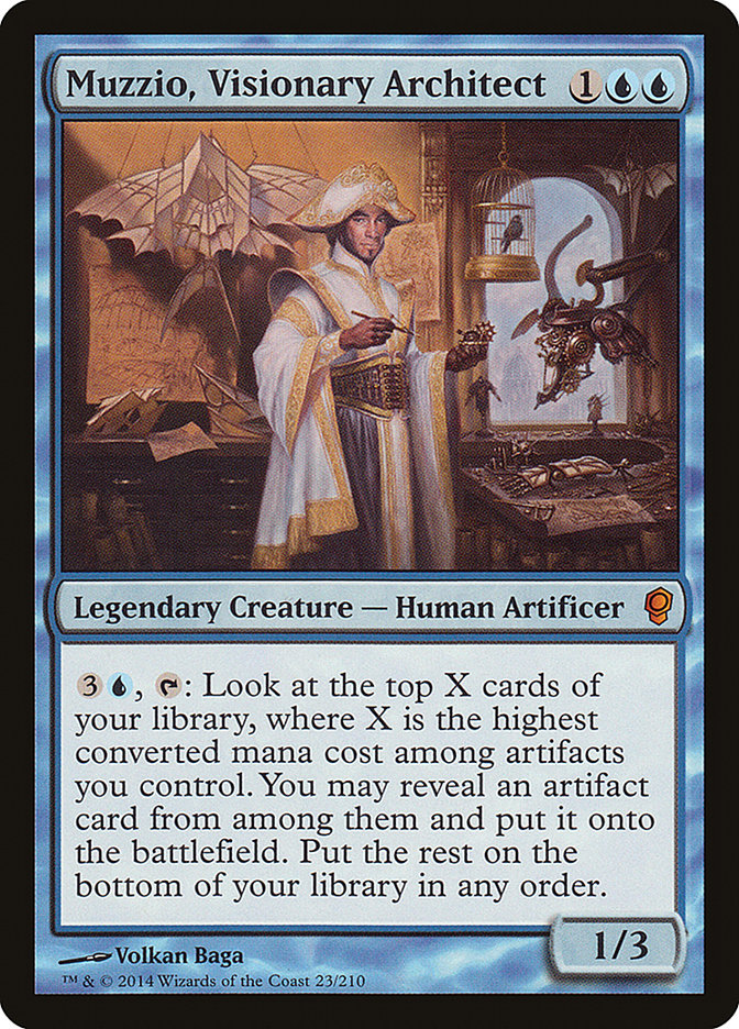 Muzzio, Visionary Architect [Conspiracy] Magic: The Gathering