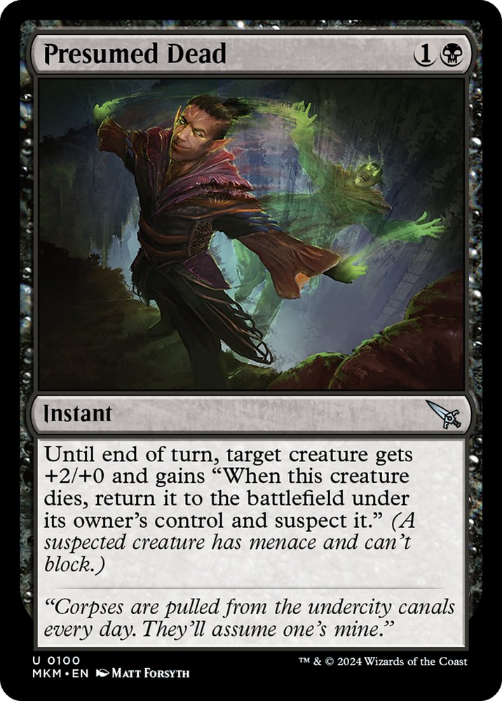 Presumed Dead [Murders at Karlov Manor] Magic: The Gathering