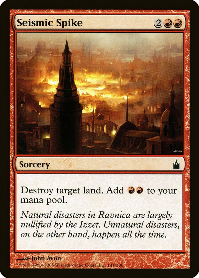 Seismic Spike [Ravnica: City of Guilds] Magic: The Gathering