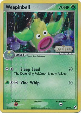Weepinbell (47/92) (Stamped) [EX: Legend Maker] Pokémon