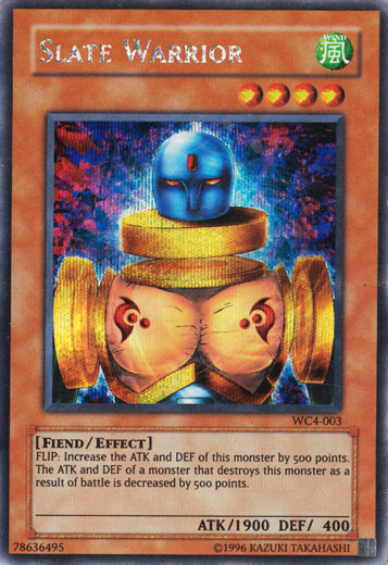 Slate Warrior [WC4-003] Secret Rare Yu-Gi-Oh!