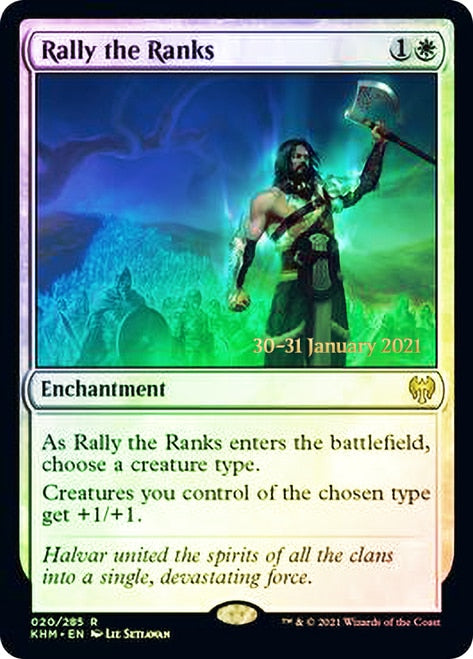 Rally the Ranks [Kaldheim Prerelease Promos] Magic: The Gathering