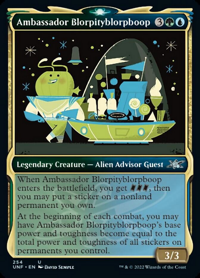 Ambassador Blorpityblorpboop (Showcase) [Unfinity] Magic: The Gathering