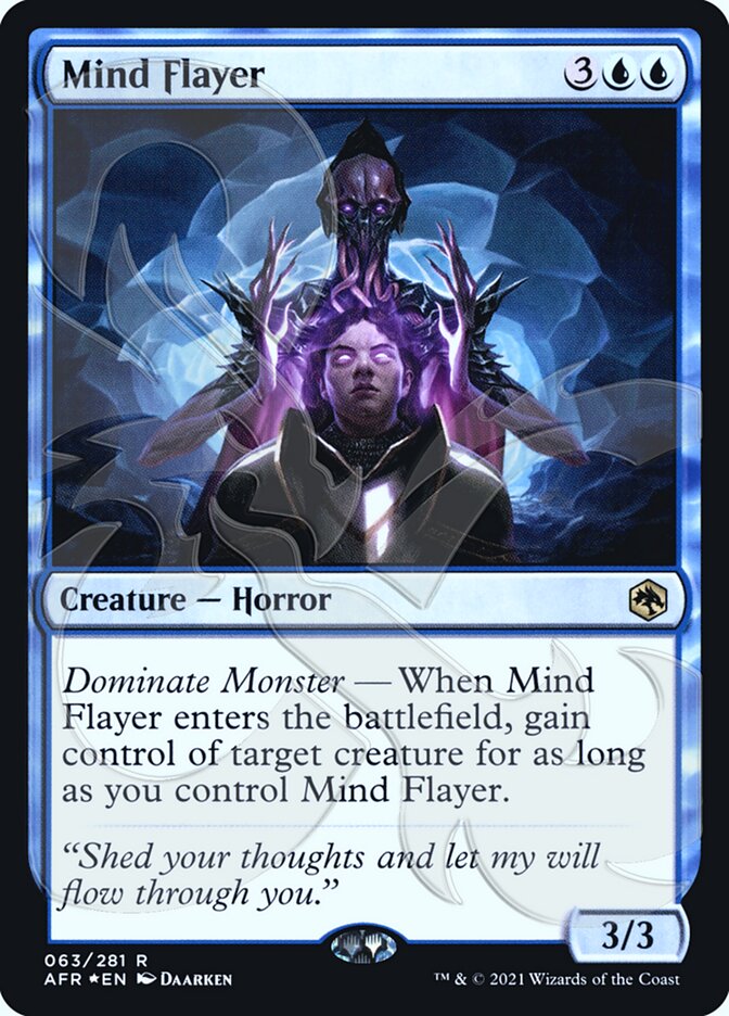 Mind Flayer (Ampersand Promo) [Dungeons & Dragons: Adventures in the Forgotten Realms Promos] Magic: The Gathering
