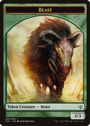 Beast (004) // Soldier Double-Sided Token [Archenemy: Nicol Bolas Tokens] Magic: The Gathering