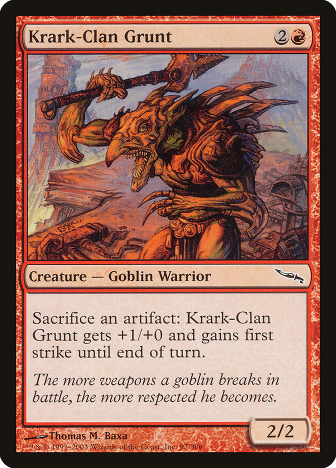 Krark-Clan Grunt [Mirrodin] Magic: The Gathering