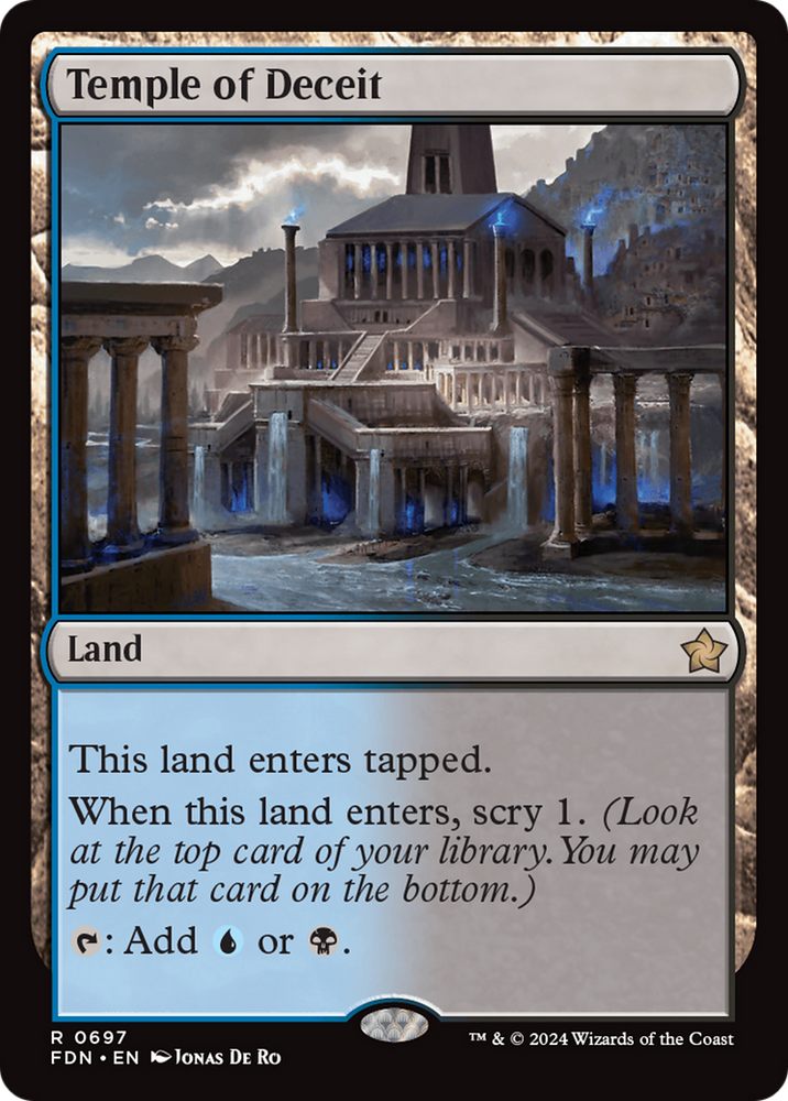 Temple of Deceit [Foundations] Magic: The Gathering
