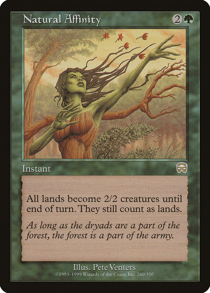 Natural Affinity [Mercadian Masques] Magic: The Gathering