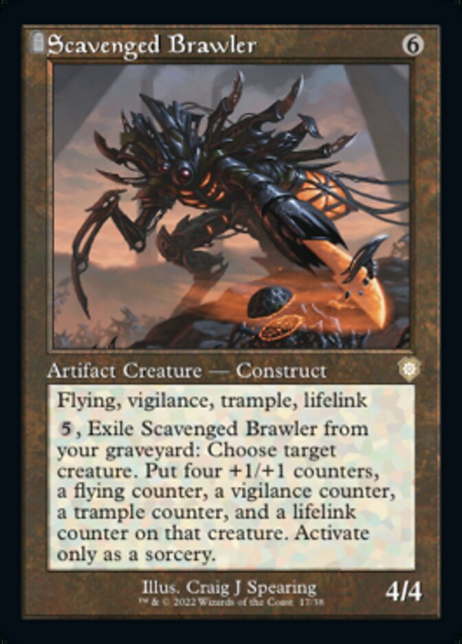 Scavenged Brawler (Retro) [The Brothers' War Commander] Magic: The Gathering