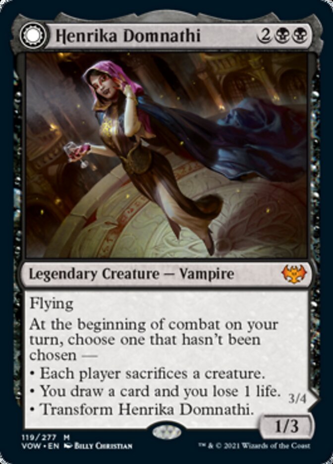 Henrika Domnathi // Henrika, Infernal Seer [Innistrad: Crimson Vow] Magic: The Gathering