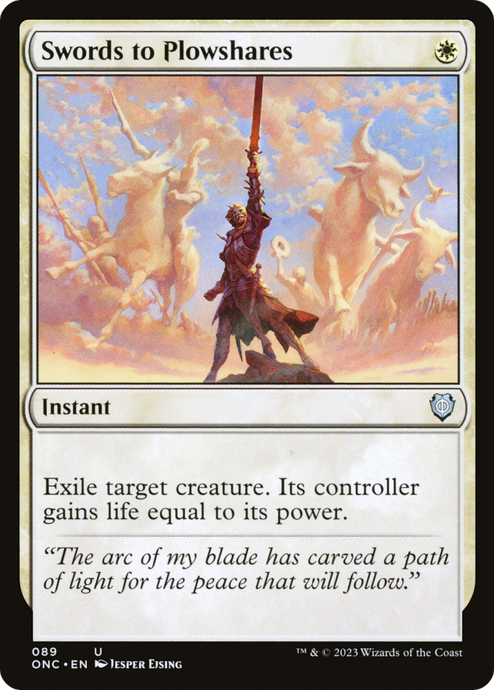 Swords to Plowshares [Phyrexia: All Will Be One Commander] Magic: The Gathering