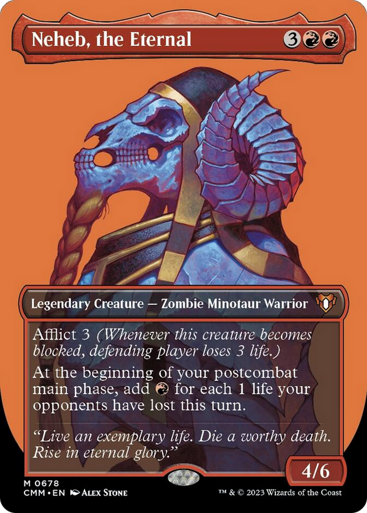 Neheb, the Eternal (Borderless Profile) [Commander Masters] Magic: The Gathering