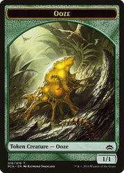 Plant // Ooze (016) Double-Sided Token [Planechase Anthology Tokens] Magic: The Gathering