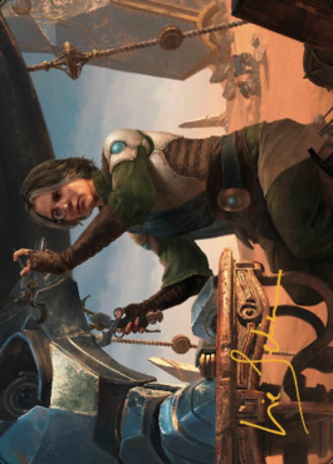 Tocasia, Dig Site Mentor Art Card (Gold-Stamped Signature) [The Brothers' War Art Series] Magic: The Gathering