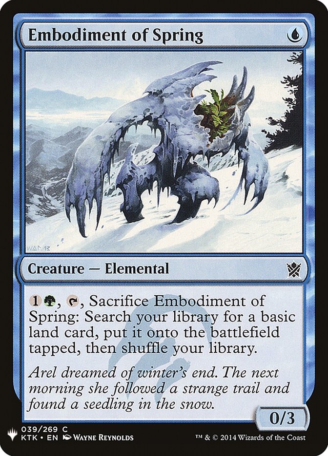 Embodiment of Spring [Mystery Booster] Magic: The Gathering