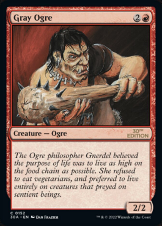 Gray Ogre [30th Anniversary Edition] Magic: The Gathering