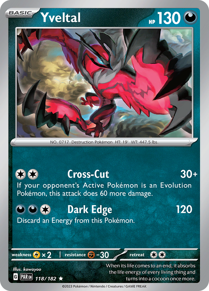 Yveltal (118/182) [Scarlet & Violet: Paradox Rift] Pokémon