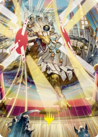 Spirit-Sister's Call Art Card (Gold-Stamped Signature) [Kamigawa: Neon Dynasty Art Series] Magic: The Gathering