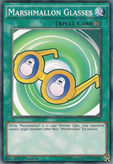 Marshmallon Glasses [YGLD-ENC35] Common Yu-Gi-Oh!