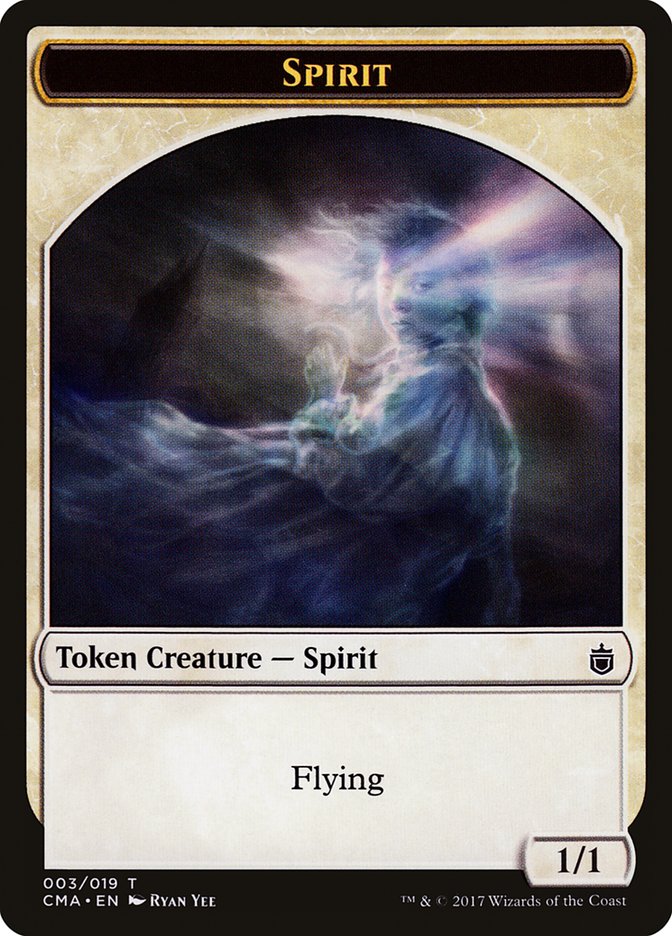 Spirit Token [Commander Anthology Tokens] Magic: The Gathering