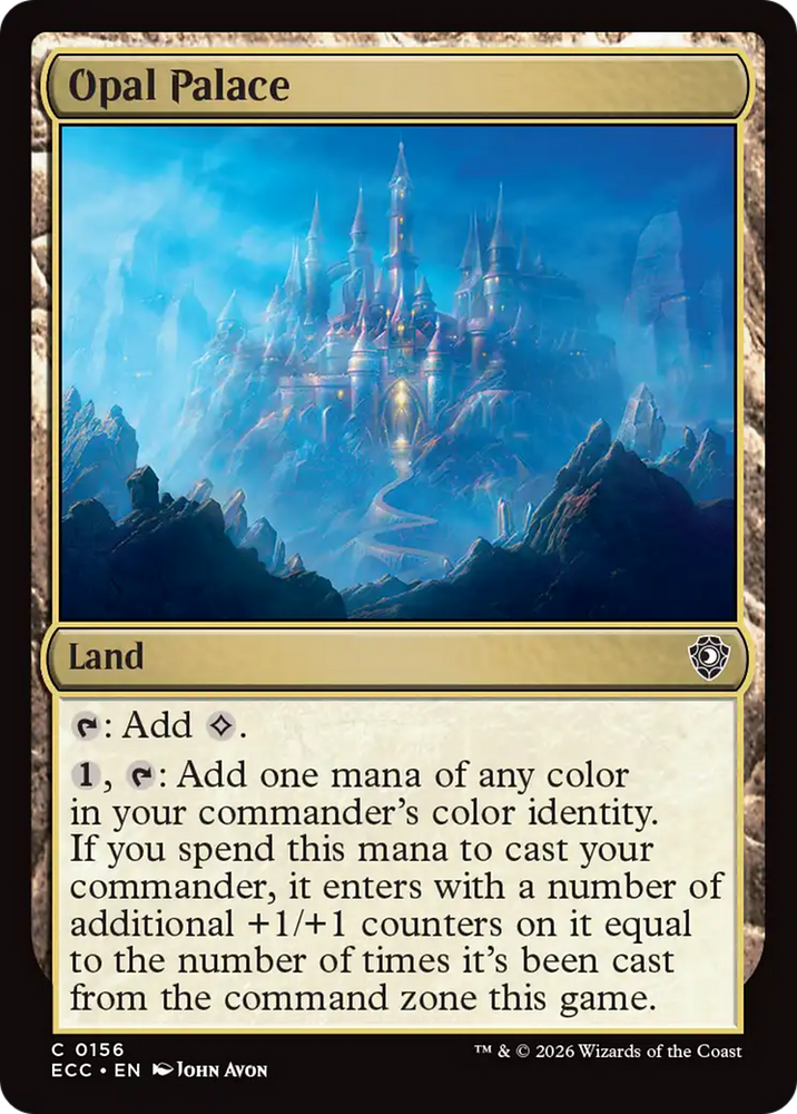Opal Palace [Lorwyn Eclipsed Commander] Magic: The Gathering
