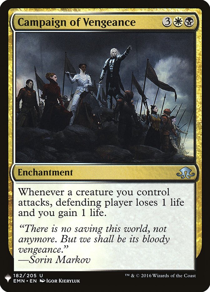 Campaign of Vengeance [Mystery Booster] Magic: The Gathering