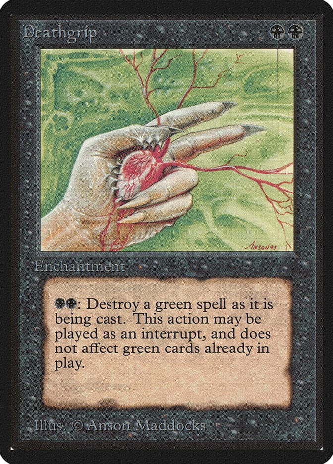 Deathgrip [Beta Edition] Magic: The Gathering