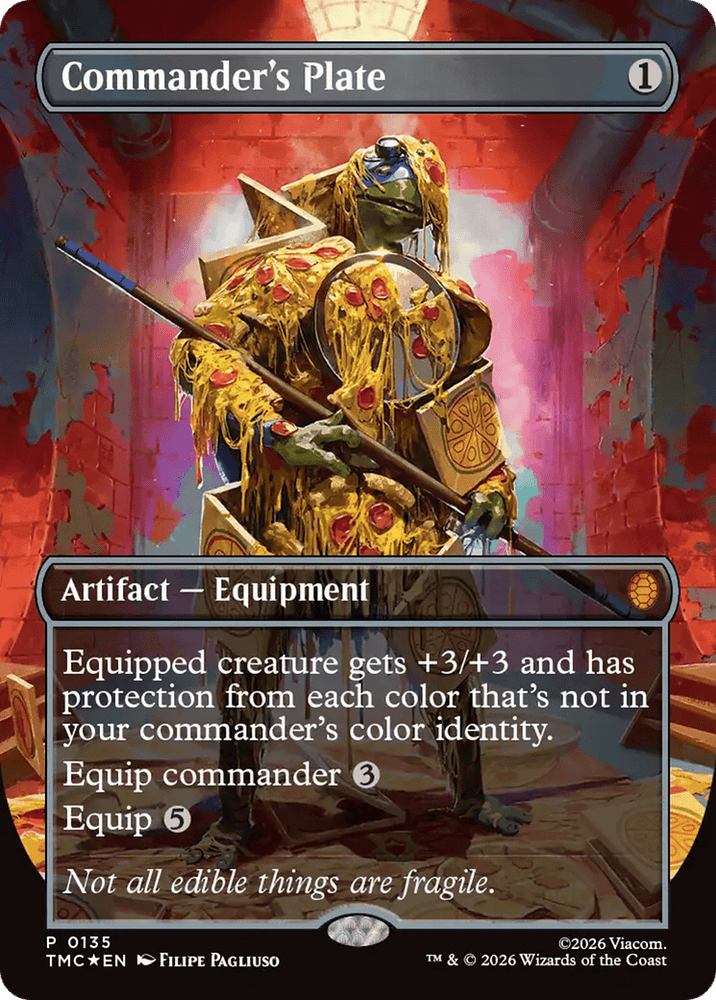 Commander's Plate (Borderless) [Teenage Mutant Ninja Turtles Commander]