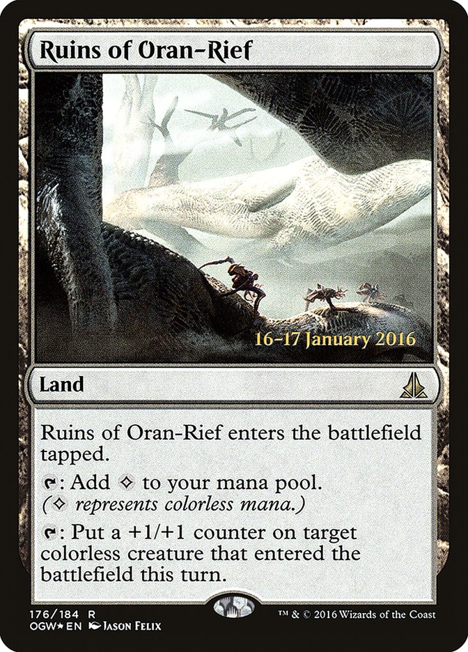Ruins of Oran-Rief [Oath of the Gatewatch Prerelease Promos] Magic: The Gathering