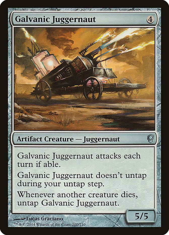 Galvanic Juggernaut [Conspiracy] Magic: The Gathering