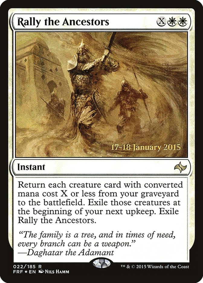 Rally the Ancestors [Fate Reforged Prerelease Promos] Magic: The Gathering