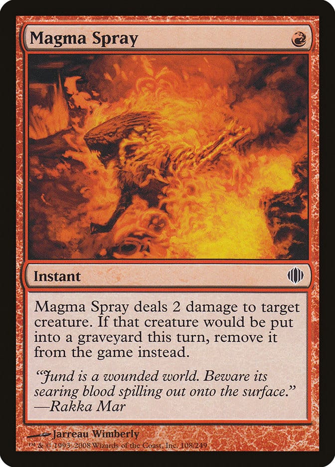 Magma Spray [Shards of Alara] Magic: The Gathering